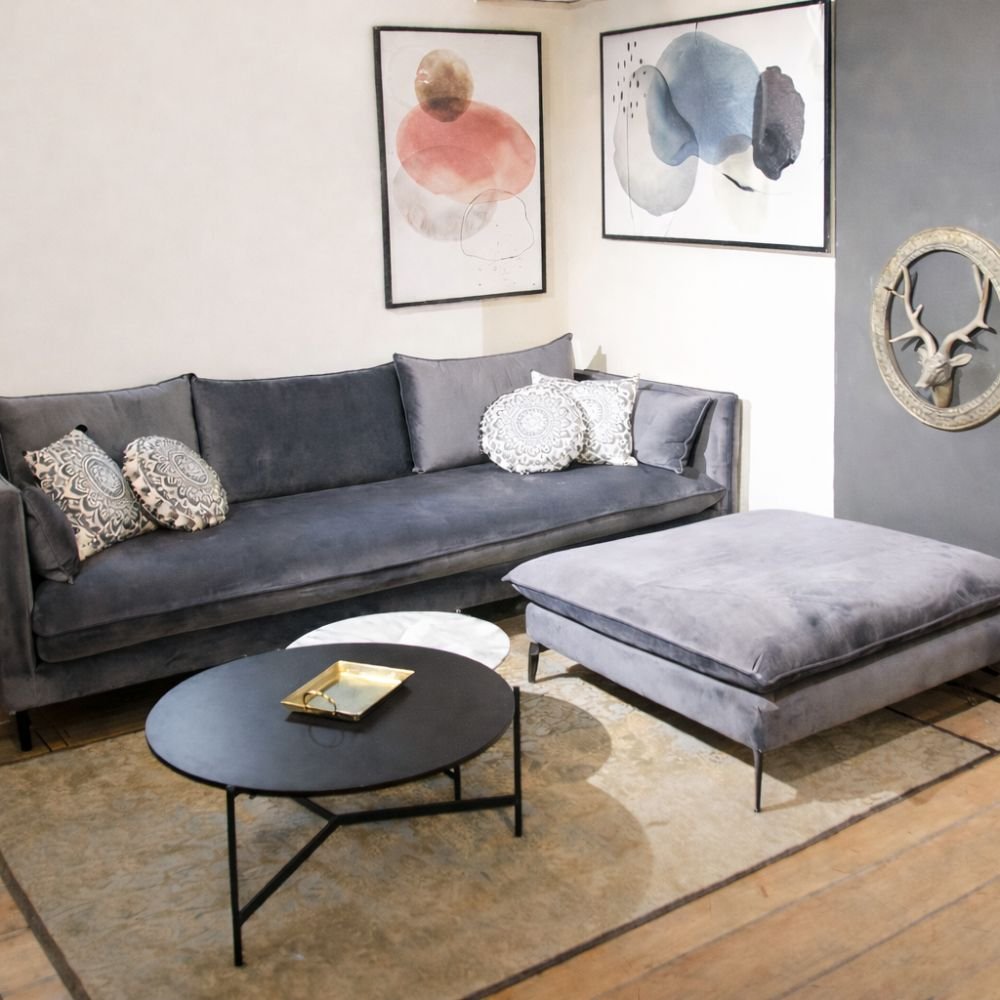 ספה רחבה עם שזלונג נפרד ומפנק EITAN